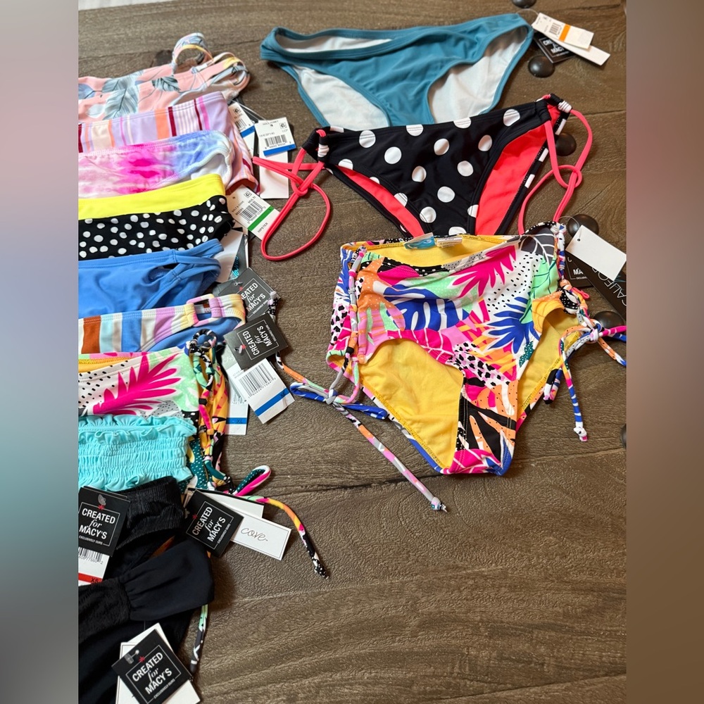 Reseller Box | 21 Pc NWT Macy’s Bikini Tops & Bottoms | $420 Retail Value - Picture 5 of 5